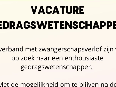 Vacature gedragswetenschapper