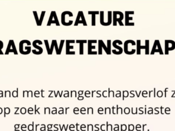 Vacature gedragswetenschapper